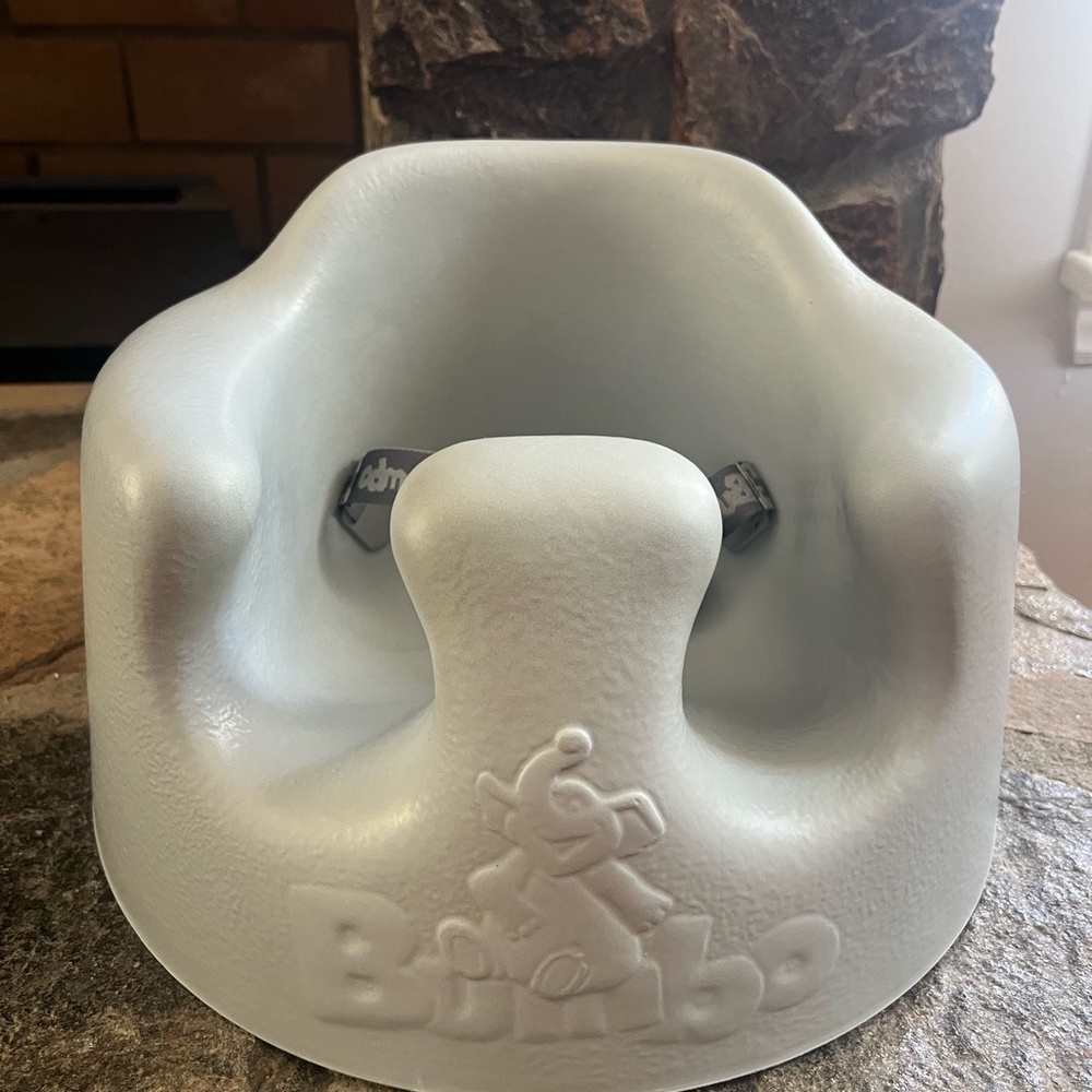 Bumbo Light Gray Baby Floor Seat - Comfortable Infant Support
